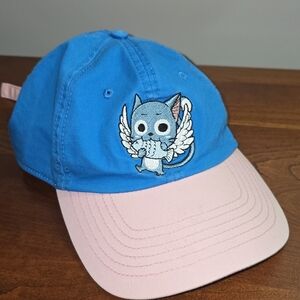 Fairy Tail Final Season Funimation Branded Cap - Bright Blue HAPPY CAT
